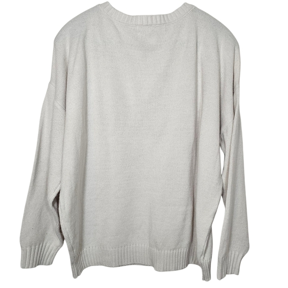 saltwater LUXE Take Me to Paradise Sweater in Cream•Size Large•NWOT! - Picture 8 of 9